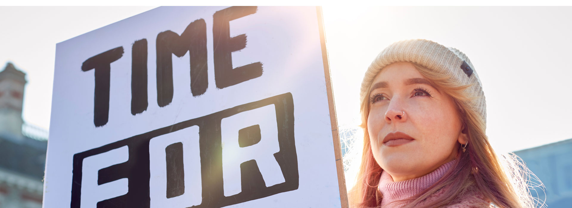 woman protester