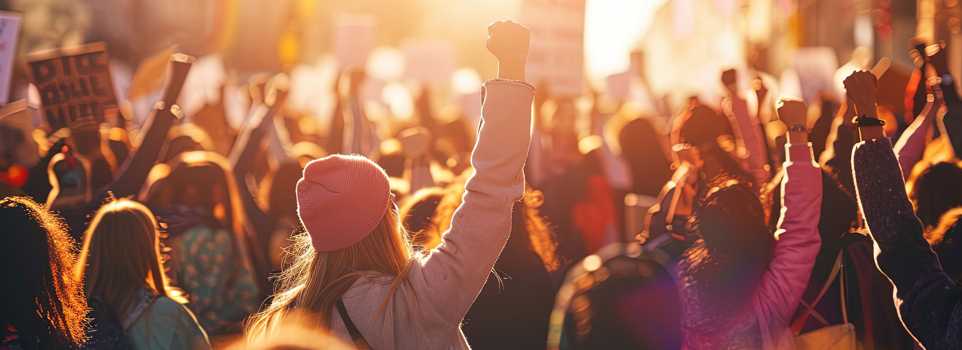 woman protesters